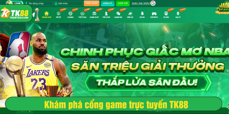 Khám phá cổng game trực tuyến TK88