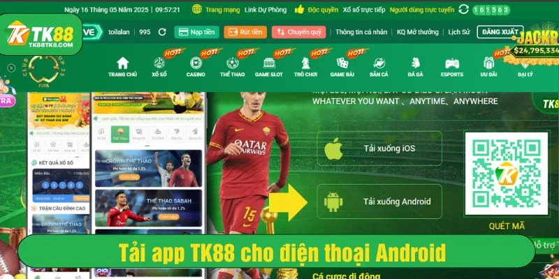 Tải app TK88 cho Android